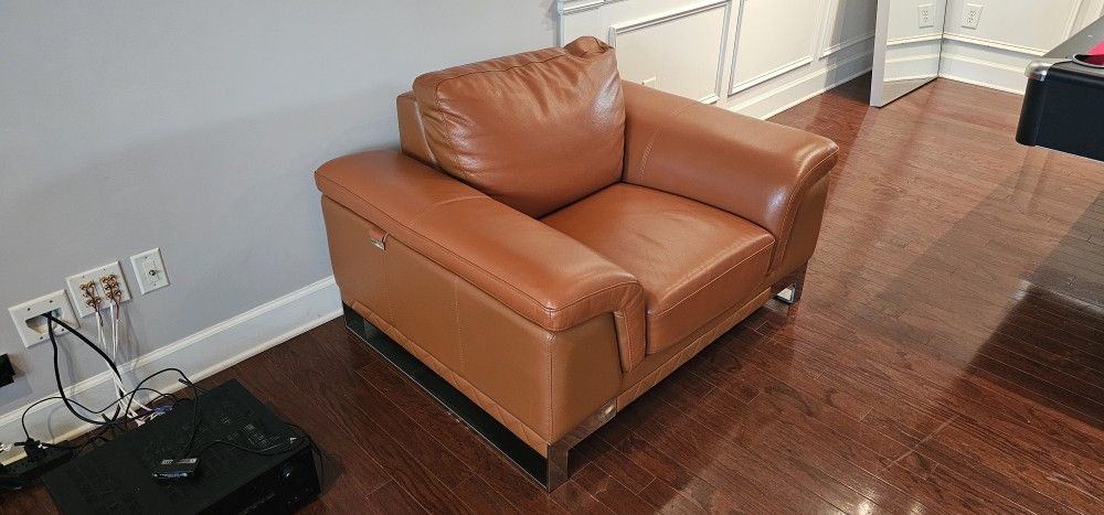 Top Grain Italian Leather Couch
