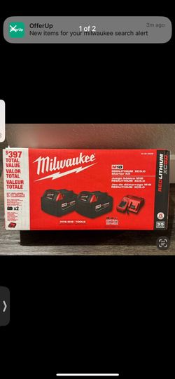 Milwaukee Batteries 5.0 Ah And Charger