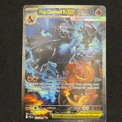 Pokemon Phantasmal Flames Mega Charizard X ex 125/094
