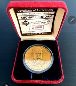 Michael Jordan Highland Mint Limited Edition Coin w/ COA – Upper Deck Certified