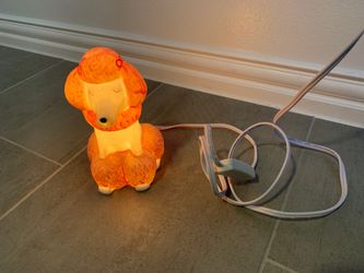 Pink dog night light