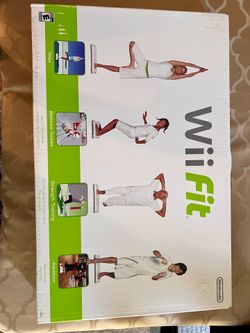 Wii fit board and game