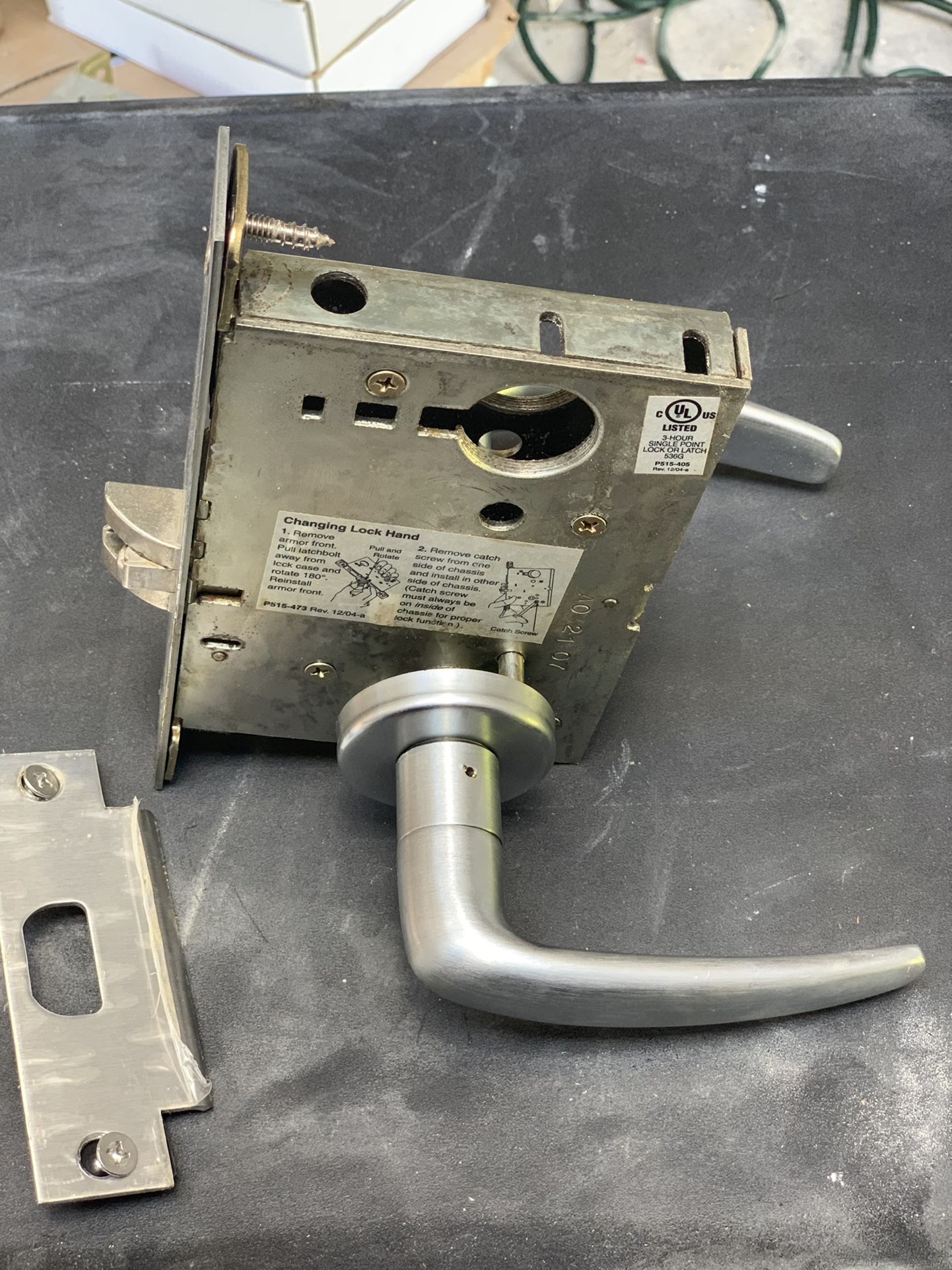 Schlage Locks Chrome Reversible Passage Door Handle 536G