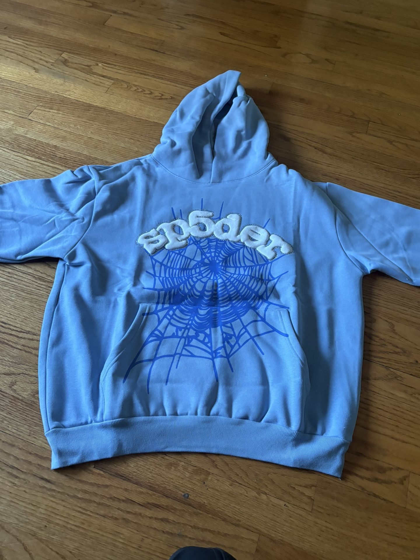 Sp5der Hoodie Blue Sky