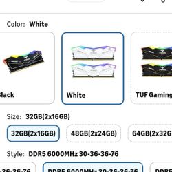 1x TEAMGROUP T-Force Delta RGB DDR5 RAM 16GB