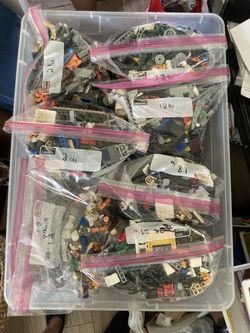 LEGO 14 lb Lot of Mixed Bricks, Parts & Pieces, Mini-figures, Bionicles
