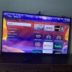 55” TCL Roku Smart TV + Wall Mount