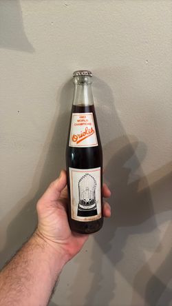 Vintage Baltimore Orioles 1983 World Series Coke Bottle – $20