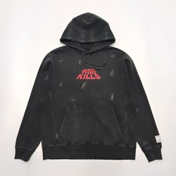 Gallezy Dept ATK Logo Cotton Hoodie Mens Black