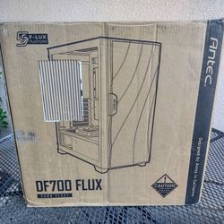 Antec Dark League DF700 FLUX, Mid Tower ATX Gaming Case, FLUX Platform, 5 x 120mm Fans Included, ARGB & PWM Fan Controller, Tempered Glass Side Panel 