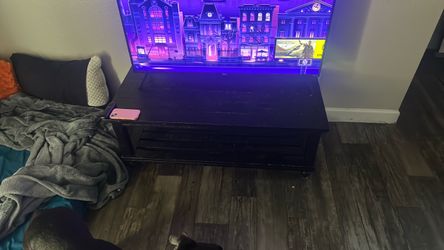 Black oak coffee table