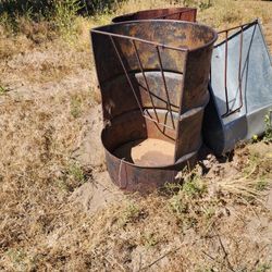 Feeding Barrels Livestock