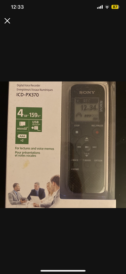 Sony ICD-PX370 Digital Voice Recorder 4GB