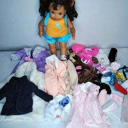 Vintage African American Mattel Toddler Baby Girl Doll 1994