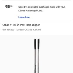 Post Hole Digger Shovel 