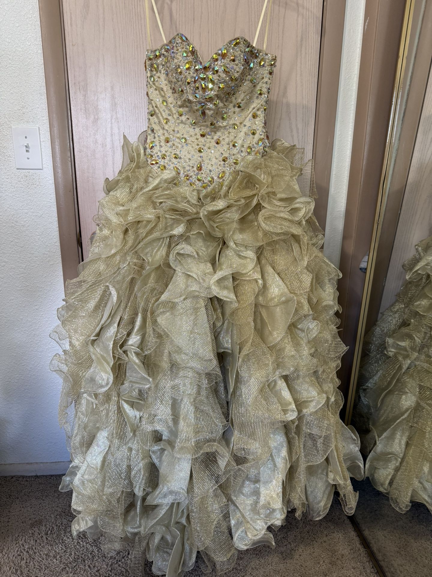 Gold Quinceanera Dress