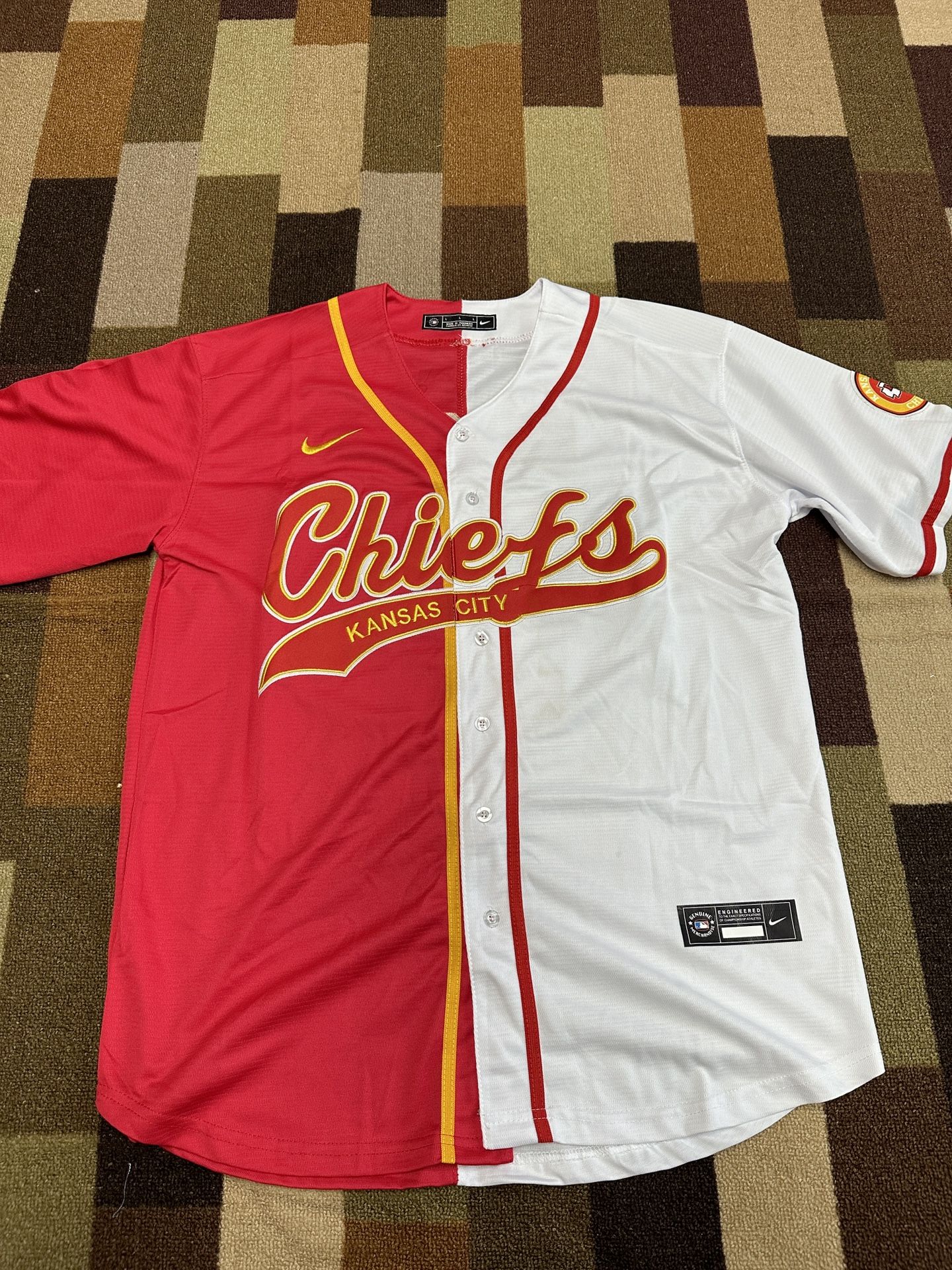 Patrick Mahomes Chiefs Baseball Jersey