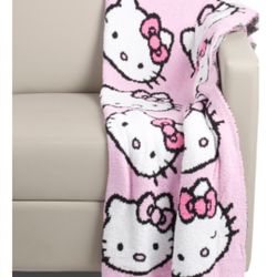 Hello Kitty Knit Blanket Throw 