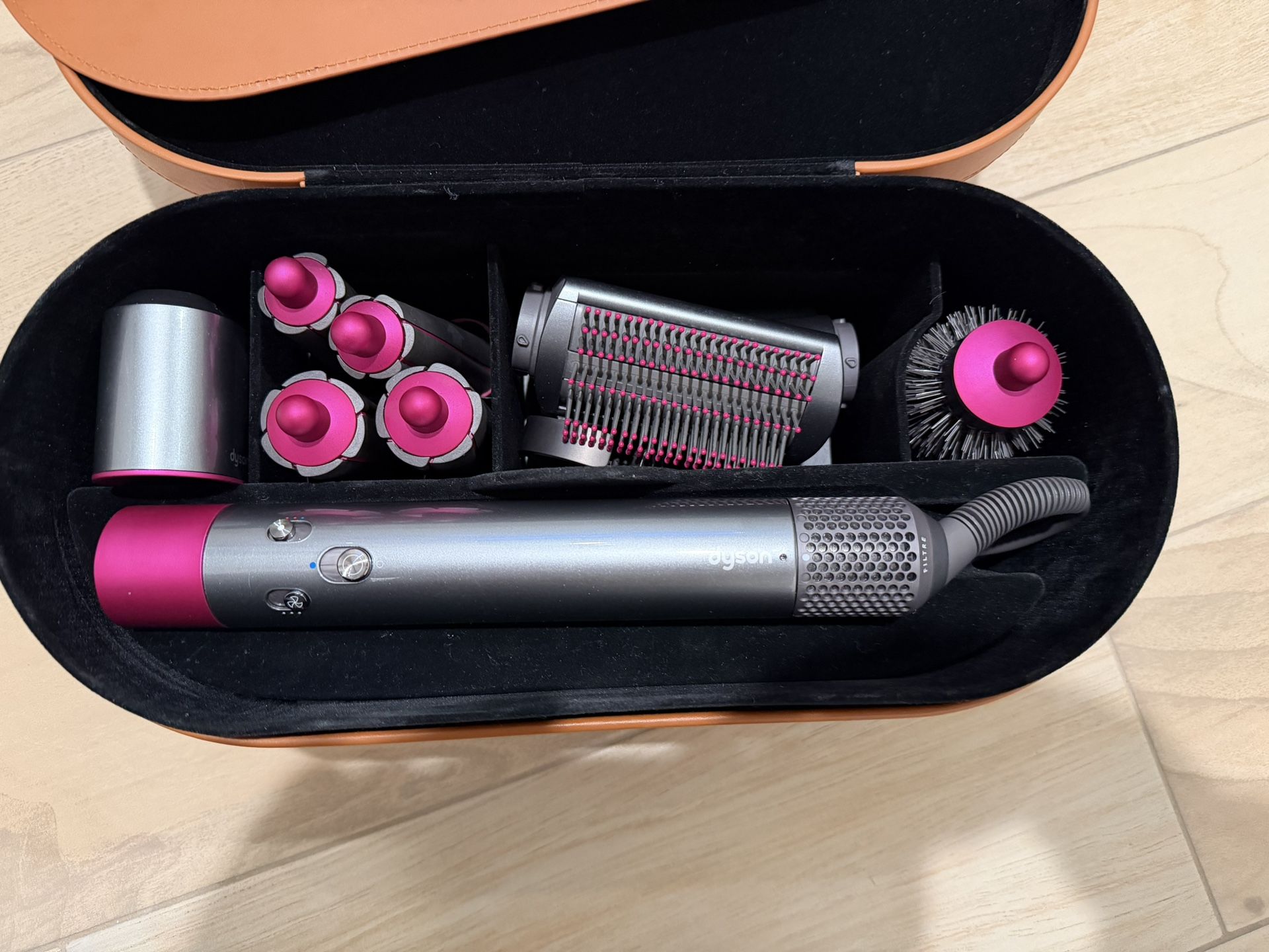 Dyson Hair dryer Multi Styler Airwrap complete HS01COMPFN Pink Silver Color 1145