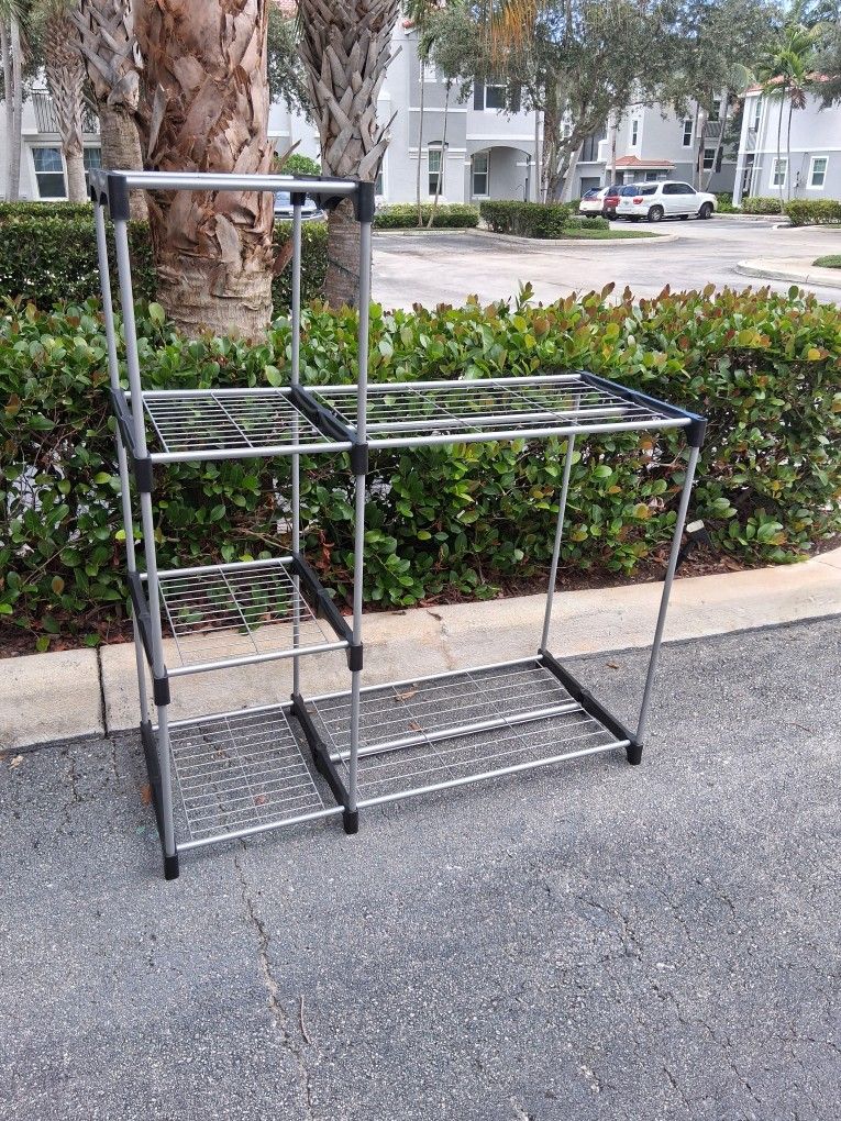 Shelf Closet Organizer Shoe Rack W45.5" D19.5" H52"/35.5"