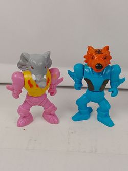 Animal Robot Fighter Transmegator Battle Beasts KO Muscle Mimp Gpk Hasbro