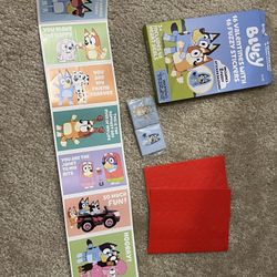 Bluey Valentine Cards