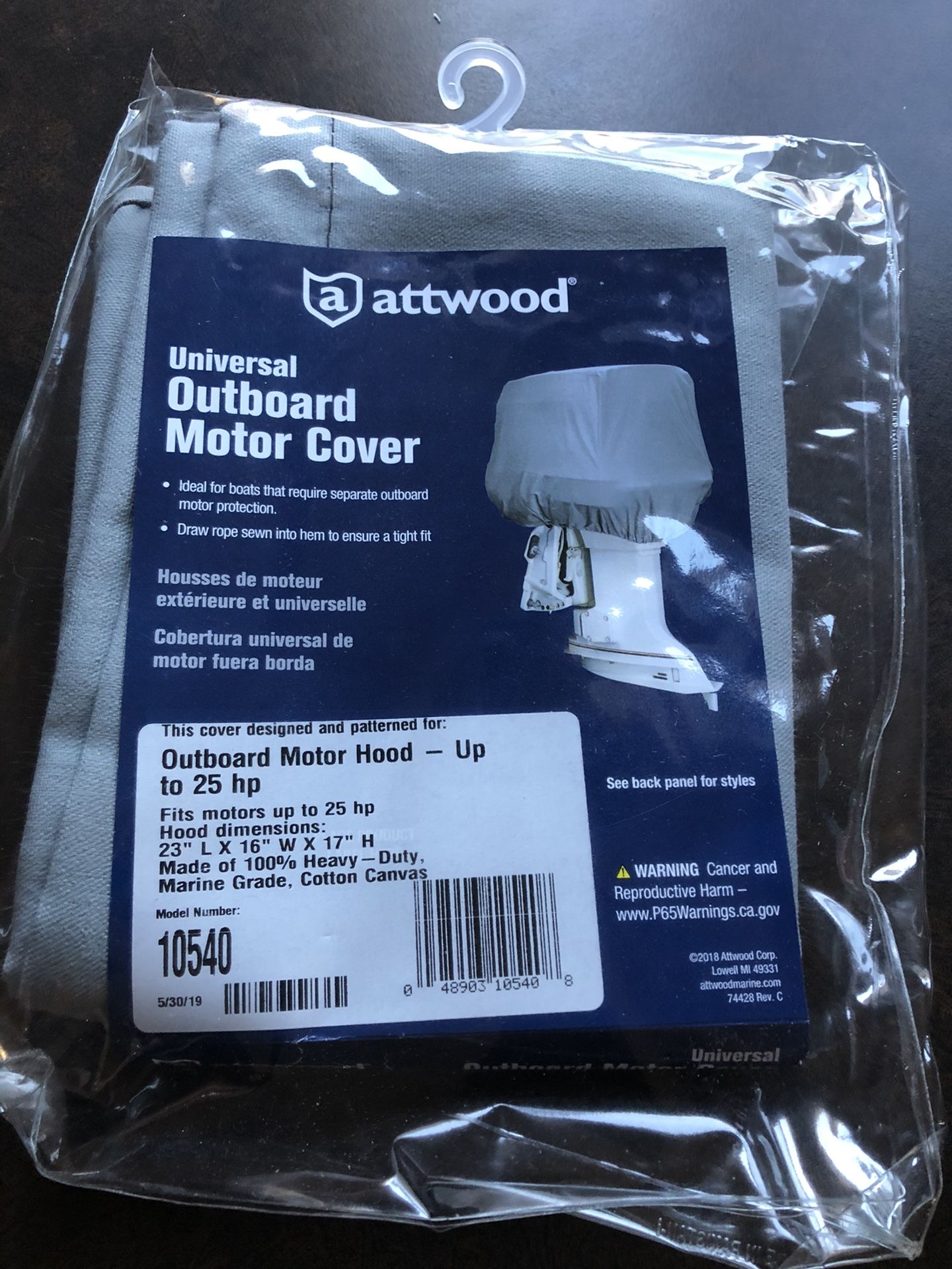 Atwood Outboard Motor Cover