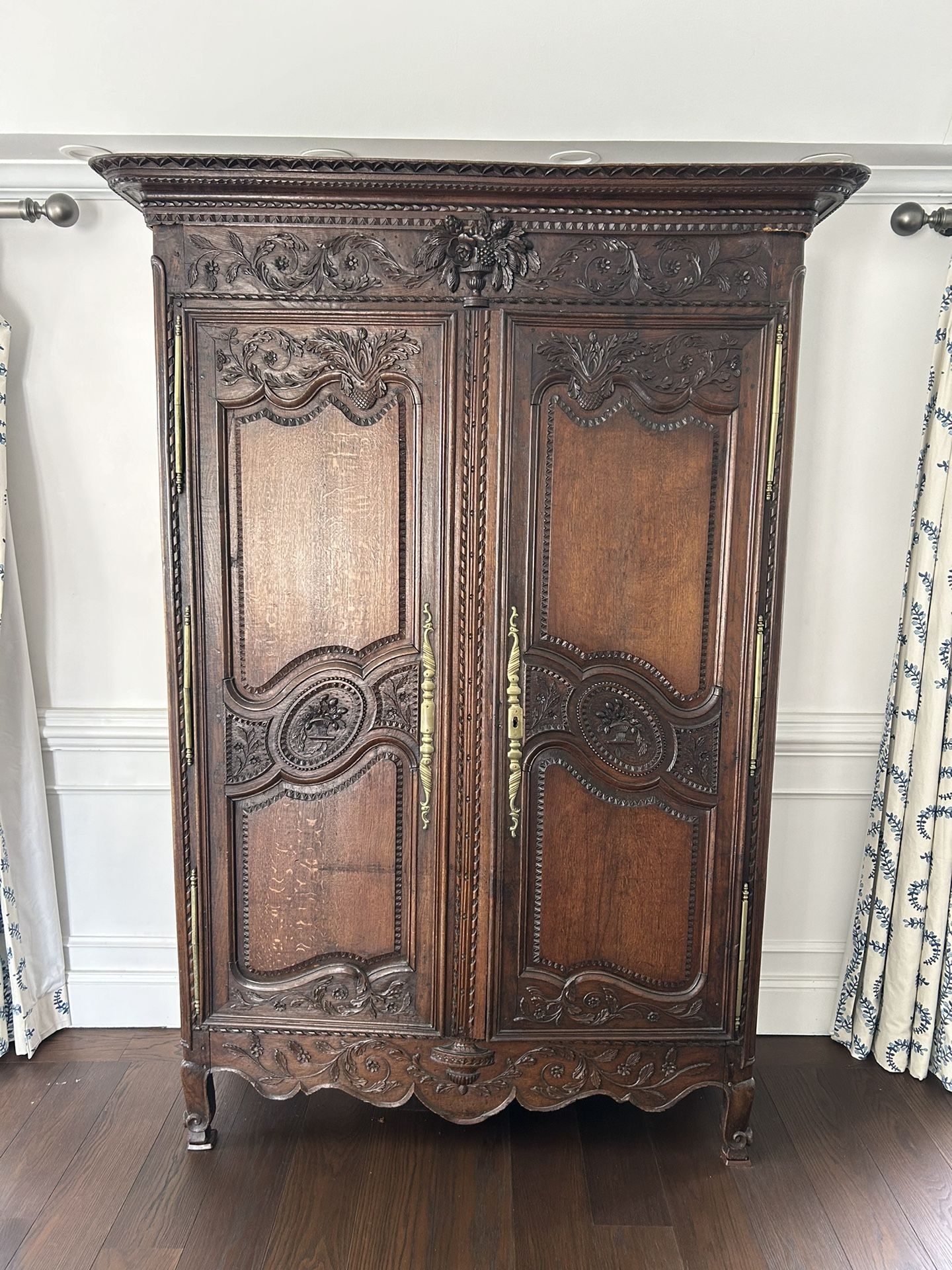 18th Century Large French Provincial Walnut Armoire