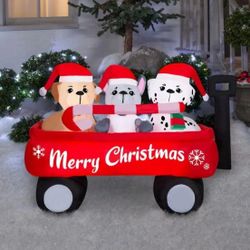 Dogs Christmas Inflatable 