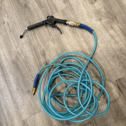 25-Foot Grip-Tight Air Hose – 200 PSI + Spray Nozzle