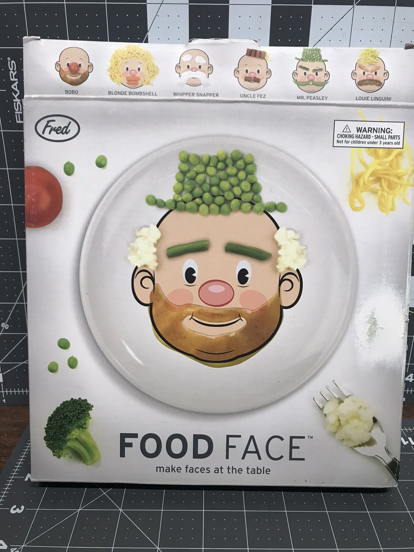 My Food Face Plate, 8 Inches , Bobo, Like New 