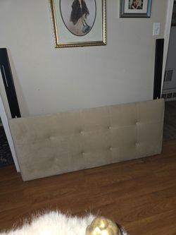 Queen neutral headboard