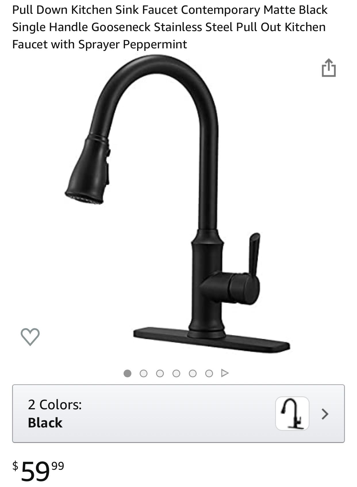 Peppermint Pulldown Kitchen Faucet
