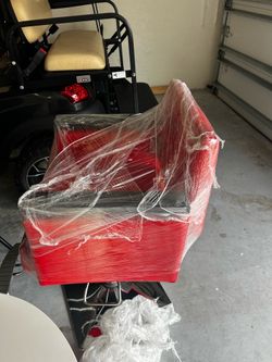 Red barber chair