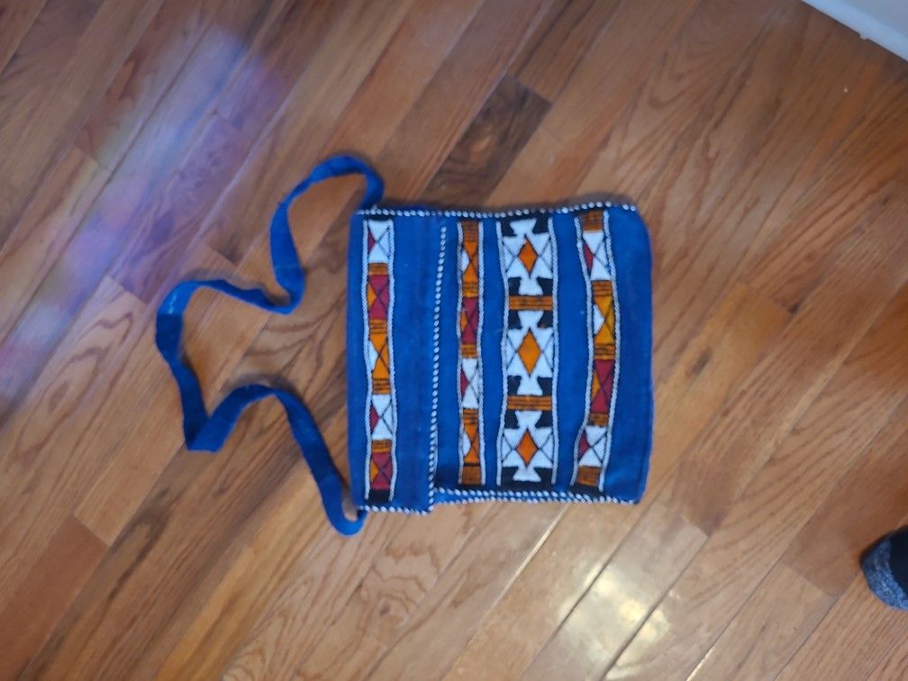 Morrocan Rug Messenger Bag,
Utulity Casual Shoulder Bag.