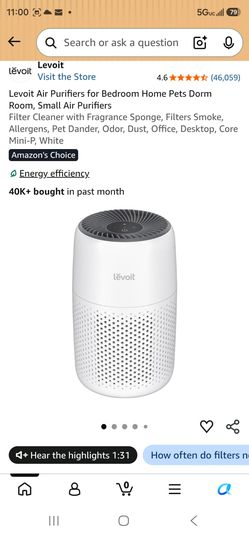 Levoit Air Purifier - White