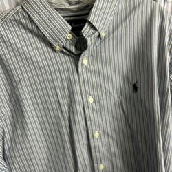 Ralph Lauren Polo Men’s Button Down Long Sleeve Dress Shirts Size Large 