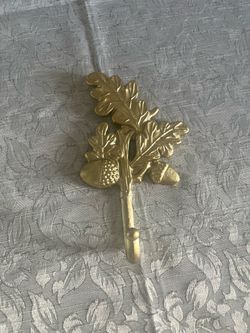 Oak Leaves & Acorn Wall Hook