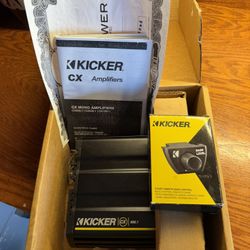 Brand New In Box Kicker Car Amplifier 600watts With New Kicker Bass Knob