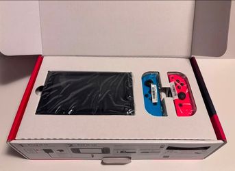 Nintendo Switch Video Game Console Neon Blue Neon red