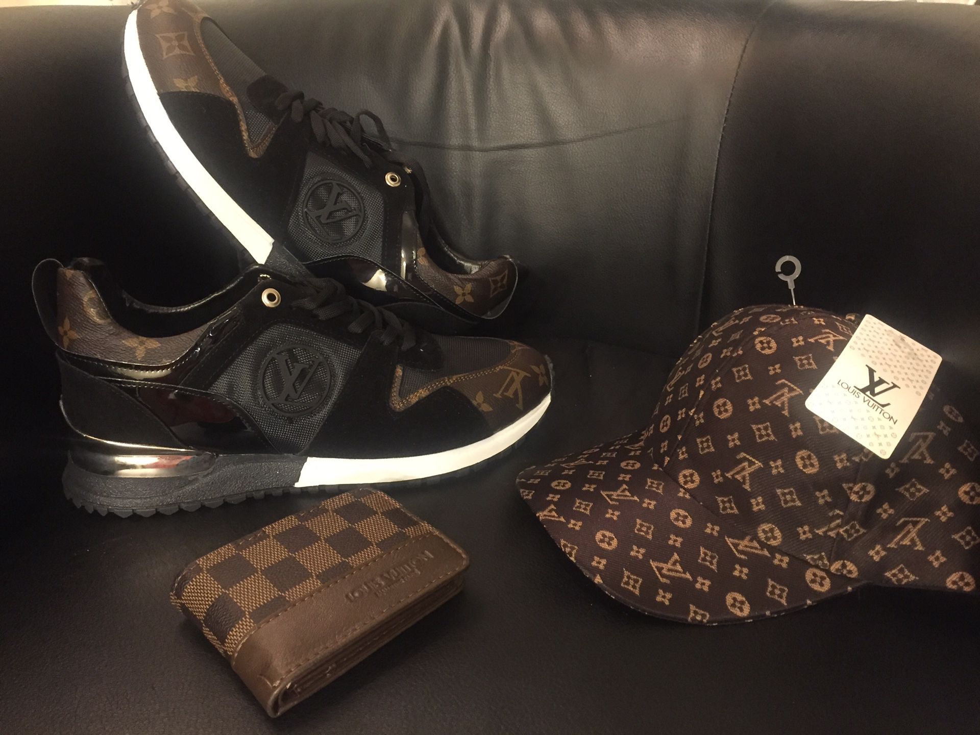 Men’s shoes & hat & wallet
