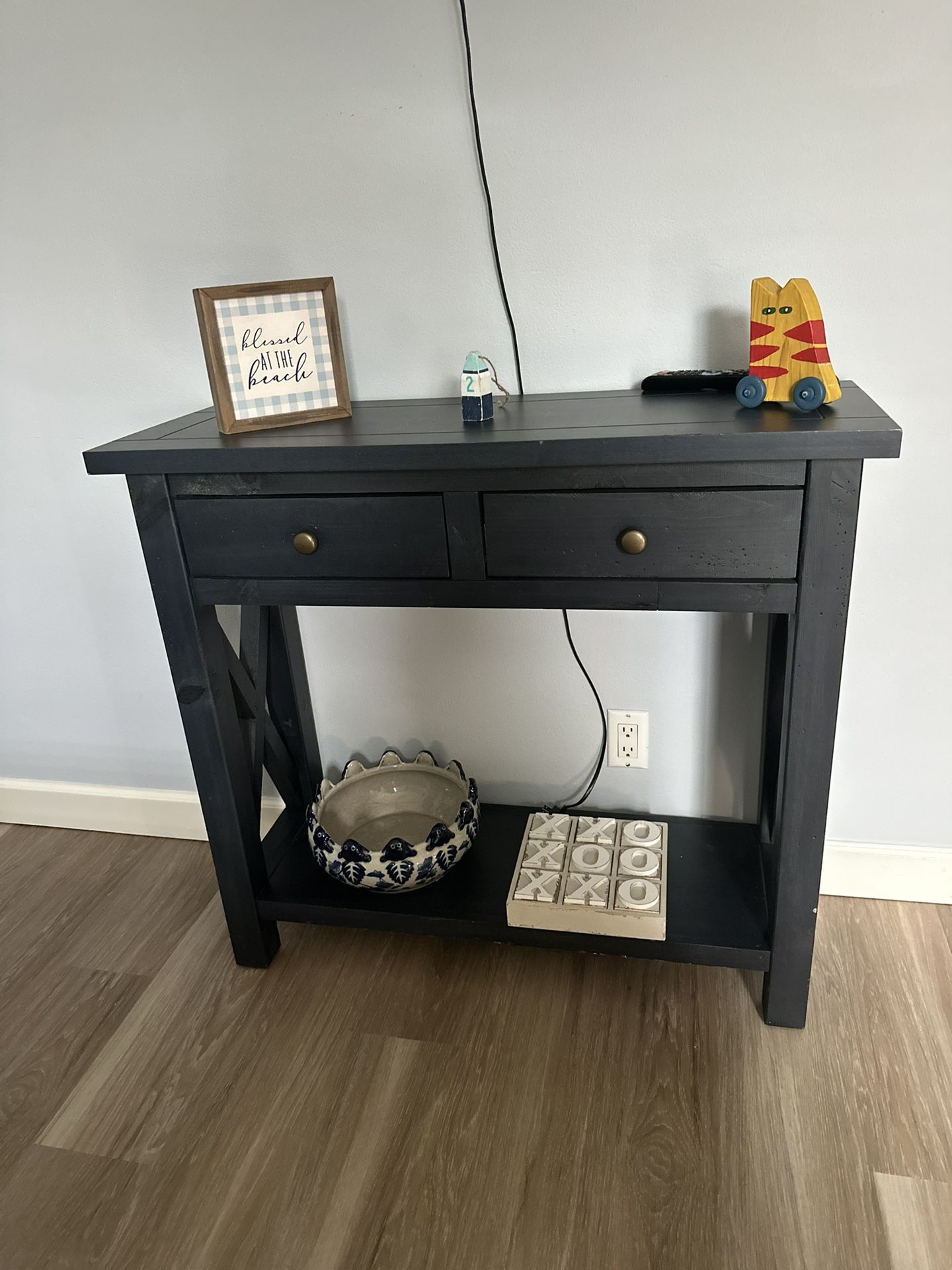 Blue Console Table