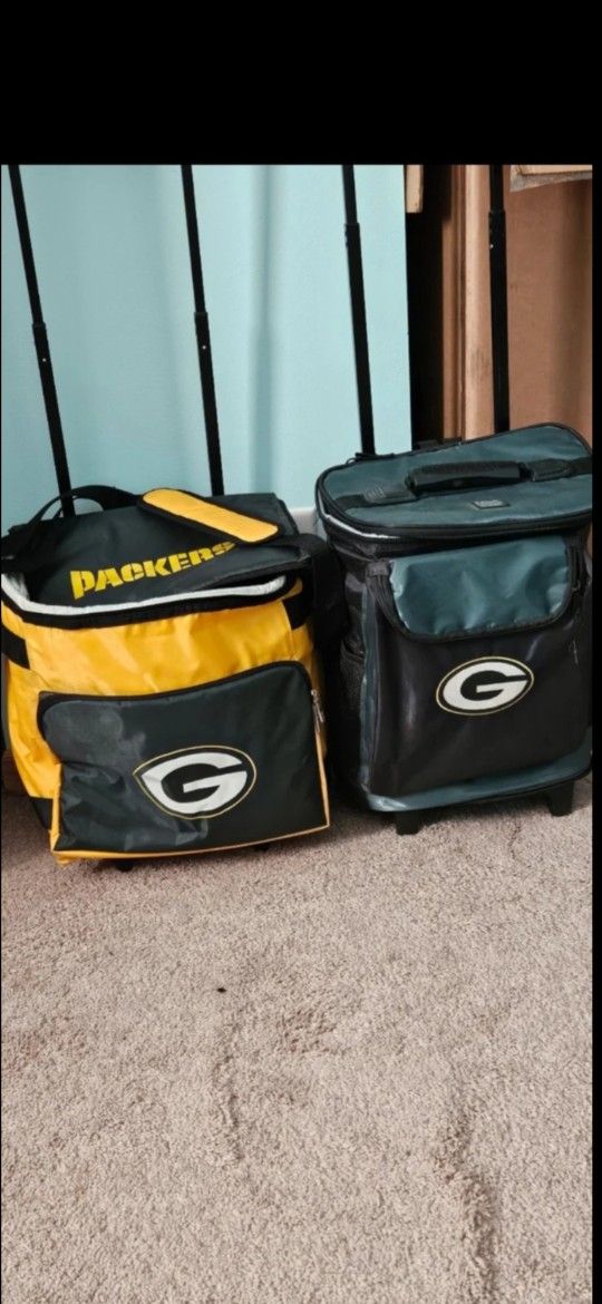 NFL, GREEN BAY PACKERS: ROLLER COOLER EACH, ASK WHICH, FIRM.