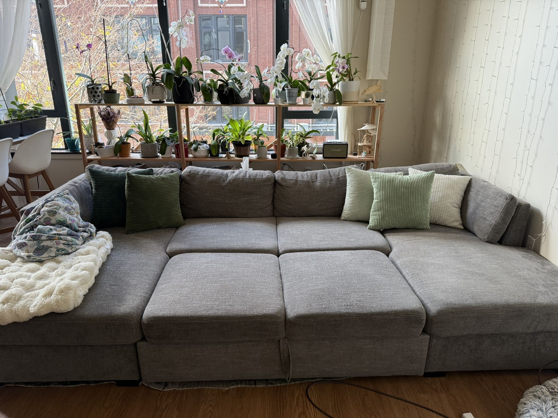Large Grey Sofa Sectional 