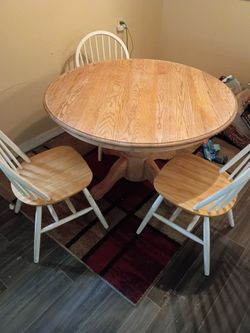 Farmhouse wooden dinning table