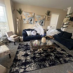 Navy Blue Sectional Couch Union City GA 