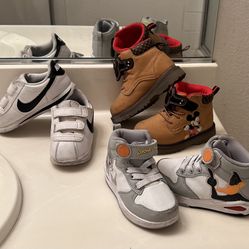 3 Pairs Shoes  Sized 8C&7 