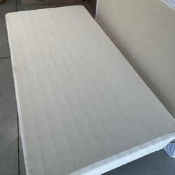 Twin size bed Mattress, Box Spring and frame