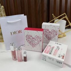 Dior Gift Set Lipstick Lip Balm (3 Pcs ) Limited Edition MSRP $120