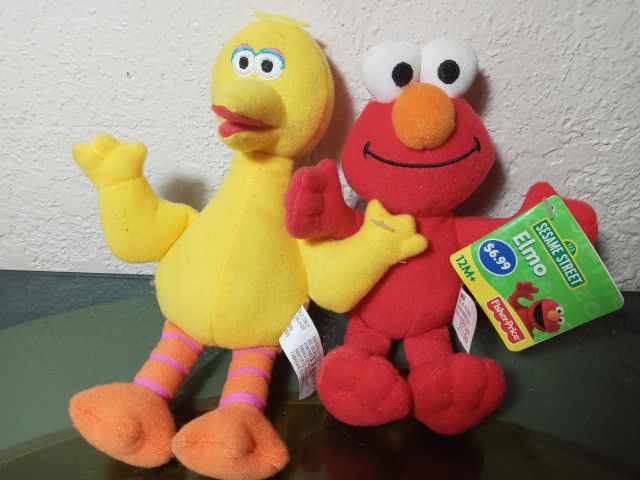 Sesame street big bird & Elmo plush